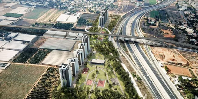 הדמיות במעוף ציפור – שכונה חדשה ברעננה